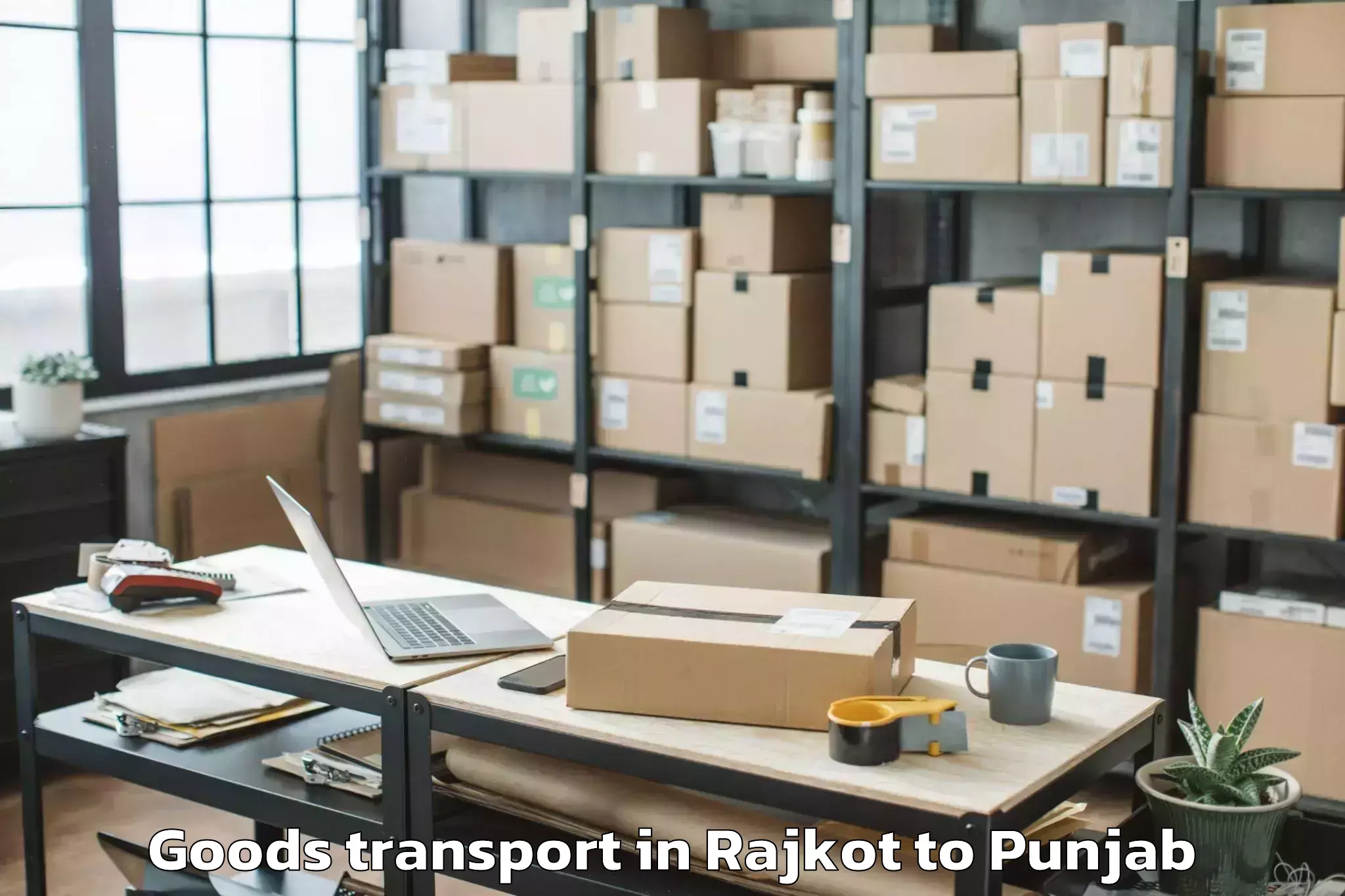 Discover Rajkot to Badhni Kalan Goods Transport